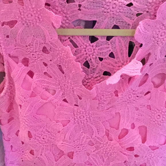 J.O.A Pink Lace Dress - Picture 2 of 2